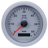 KUS Gauges - Tacho/Hour Meter White