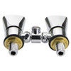 Aravon Tap - Twin Mixer - Chrome Handles