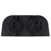 Relaxn Socket - Dual Surface Mount - Dual USB-A Charger & Cigarette Lighter Black