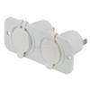 Relaxn Power Outlet and Dual USB Charger Combo - Flush Mount