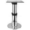 Table Pedestal - 3 Piece Telescopic - Anodised Aluminium