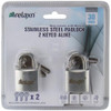 Relaxn Padlocks Stainless Steel 30mm Standard Hasp 2 Keyed Alike