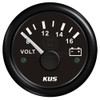 12V Voltmeter 8-16V 52mm Black 