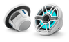 JL Audio M6 Marine Speakers 6.5"  With Transflective LED, Gloss White Trim Ring  - M6-650X
