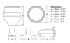 Hella 2 NM NaviLED 360 Compact All Round White Pole Navigation Lamp
