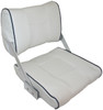 AXIS Flip-back Seat Ivory / White / Blue Piping