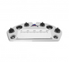 Reelax Light Tackle Station Mist Grey Prep Board and Stainless Steel Pedestal White Pedestal