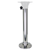 Reelax Light Tackle Station Mist Grey Prep Board and Stainless Steel Pedestal White Pedestal