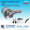 Viper S Series Rapid 1000 Anchor Winch Bundle with Stainless Steel Marine Gearbox - 75m 3-Strand Rope