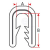 Relaxn Edge Trim - EPDM - Steel Insert With Seal