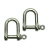 BLA Standard 'D' Shackles - Stainless Steel