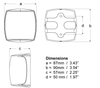 Hella 2 NM NaviLED PRO Port Navigation Lamp