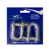 BLA D Shackle - Galvanised Pack of 2