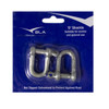 BLA D Shackle - Galvanised Pack of 2