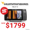 Humminbird Helix 10 Chirp MSI + GPS G4N w/ transducer (No Maps)