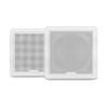 Fusion FM Series Marine Speakers, 6.5" 120W Square Flush-Mount Marine Speaker - Pair