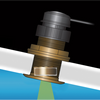 Airmar DT800 235kHz, 100W, Stainless Steel Smart Sensor With Valve - 0° Tilt, NMEA 2000