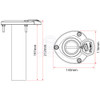 Rod Holder - 0° Bluewater - Rotating - Stainless Steel