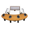 Reelax Fighting Chair 130lb Teak with Rocket Launcher (Discontinued)