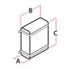 ATi 20L 220V - 800W Rectangular Upright Heater with Mounting Brackets