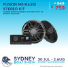 Fusion MS-RA210 Stereo with XS Sports Speaker Kit