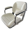 Reelax Offshore Series Helm Chair with Stainless Steel Logo & Arms with Grabrail