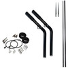 Reelax Drop In Black Edition Outrigger Bases with 4.5M Black Fibreglass Poles & Rigging Complete Kit