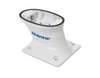 Seaview Modular Base White Mount - Aft Raked - 124MM High