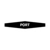 Flow-Rite Actuator Knob Decal Black/White