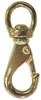 Swivel Eye Snap Hooks - Brass