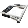 Relaxn Ladders - Over Platform Mount - Stainless Steel With Grab Rails - Telescopic