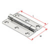 Hinges - Hatch Friction - Stainless Steel