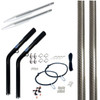 Reelax Drop In Outrigger Base Black & 3m Grander Poles, Rigging Kit + Spears