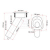 Relaxn Mako Series Rod/Cup Holder - Stainless Steel - Concealed Mount