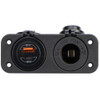 Relaxn Socket - Dual Panel - Dual USB-A / USB-C Charger & Cigarette Lighter