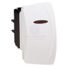 Switch Rocker Carling C4 Line LED On-Off 12V 20A Right Hand White