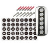 Relaxn Push Button Switch Panels - Carbon Fiber Vinyl With S/Steel Bezel