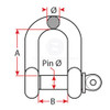 Shackles - D - Galvanised