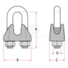 Wire Rope Grips - Galvanised