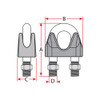 Wire Rope Grips - Stainless Steel