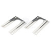 Bait Board Leg Mounting Brackets 304G S/Steel Suit Poly Board - (pair) Bait Board Leg Mounting Brackets 304G S/Steel Suit Poly Board - (pair)