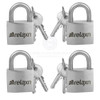 Relaxn Padlocks 99% S/Steel 50mm Standard Hasp 4 Keyed Alike