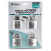 Stainless Steel 4Pcs x 50mm Padlocks Keyed Alike