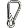 Snap Hook With Safety Bar - Asymmetric - S/Steel