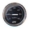 Faria Chesapeake White 4" Speedo 60 MPH - GPS - No Pitot Kit Required