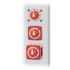 Blue Sea m-Series Mini Dual Circuit Battery Switch - Red