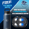 Hella Apelo A1 White & Blue Underwater Light - Charcoal Front Promo