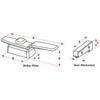 Marine Town Transom Door Latch Flush - Stainless Steel