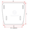 Transom Board Pre-Drilled - Black