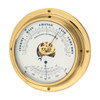 Brass Eclosed Barometer & Thermometer Brass